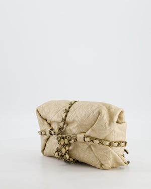 Chanel 12/A Paris-Bombay Gold Baluchon Clutch Bag with Aged Gold Hardware