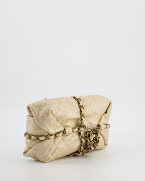 Chanel 12/A Paris-Bombay Gold Baluchon Clutch Bag with Aged Gold Hardware