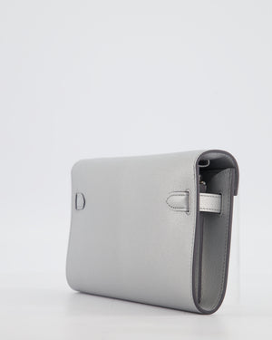 *SUPER RARE* Hermès Kelly To Go Bag in Argent Chevre Chamkila Leather with Palladium Hardware