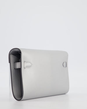 *SUPER RARE* Hermès Kelly To Go Bag in Argent Chevre Chamkila Leather with Palladium Hardware