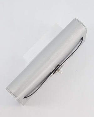 *SUPER RARE* Hermès Kelly To Go Bag in Argent Chevre Chamkila Leather with Palladium Hardware