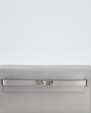 *SUPER RARE* Hermès Kelly To Go Bag in Argent Chevre Chamkila Leather with Palladium Hardware
