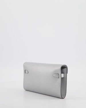 *SUPER RARE* Hermès Kelly To Go Bag in Argent Chevre Chamkila Leather with Palladium Hardware