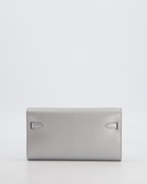 *SUPER RARE* Hermès Kelly To Go Bag in Argent Chevre Chamkila Leather with Palladium Hardware