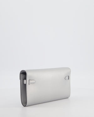 *SUPER RARE* Hermès Kelly To Go Bag in Argent Chevre Chamkila Leather with Palladium Hardware