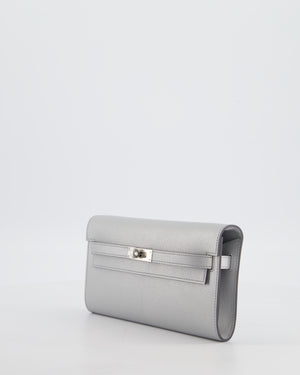 *SUPER RARE* Hermès Kelly To Go Bag in Argent Chevre Chamkila Leather with Palladium Hardware