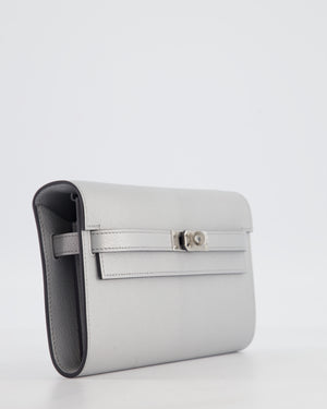 *SUPER RARE* Hermès Kelly To Go Bag in Argent Chevre Chamkila Leather with Palladium Hardware