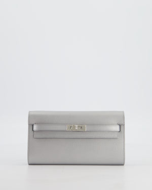 *SUPER RARE* Hermès Kelly To Go Bag in Argent Chevre Chamkila Leather with Palladium Hardware
