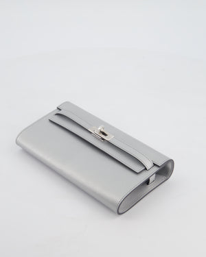 *SUPER RARE* Hermès Kelly To Go Bag in Argent Chevre Chamkila Leather with Palladium Hardware