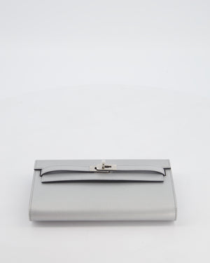 *SUPER RARE* Hermès Kelly To Go Bag in Argent Chevre Chamkila Leather with Palladium Hardware