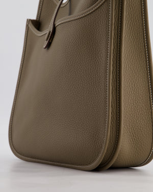 Hermès Evelyne III 29 Bag in Etoupe Taurillon Clemence Leather with Gold Hardware