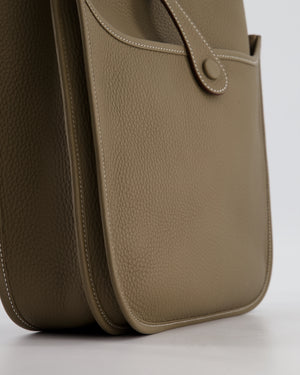 Hermès Evelyne III 29 Bag in Etoupe Taurillon Clemence Leather with Gold Hardware