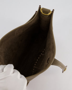 Hermès Evelyne III 29 Bag in Etoupe Taurillon Clemence Leather with Gold Hardware