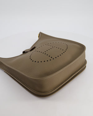 Hermès Evelyne III 29 Bag in Etoupe Taurillon Clemence Leather with Gold Hardware