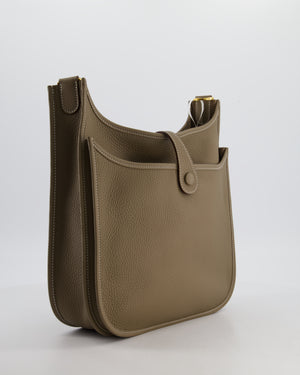 Hermès Evelyne III 29 Bag in Etoupe Taurillon Clemence Leather with Gold Hardware