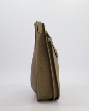 Hermès Evelyne III 29 Bag in Etoupe Taurillon Clemence Leather with Gold Hardware