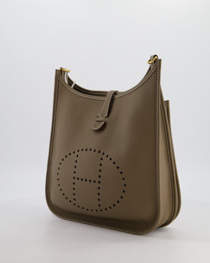 Hermès Evelyne III 29 Bag in Etoupe Taurillon Clemence Leather with Gold Hardware