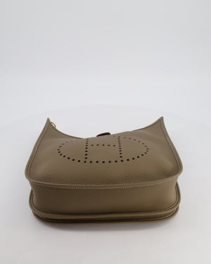 Hermès Evelyne III 29 Bag in Etoupe Taurillon Clemence Leather with Gold Hardware