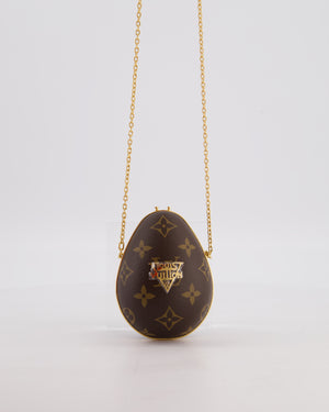 Louis Vuitton Brown Egg Bag in Monogram Canvas and Calfskin Leather