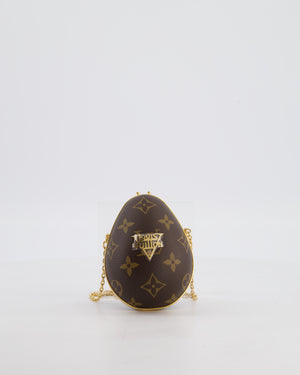 Louis Vuitton Brown Egg Bag in Monogram Canvas and Calfskin Leather