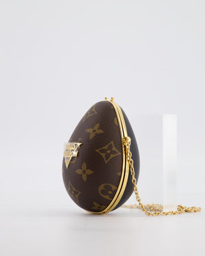 Louis Vuitton Brown Egg Bag in Monogram Canvas and Calfskin Leather