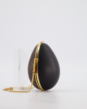 Louis Vuitton Brown Egg Bag in Monogram Canvas and Calfskin Leather