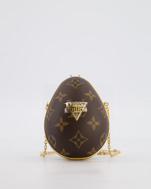 Louis Vuitton Brown Egg Bag in Monogram Canvas and Calfskin Leather