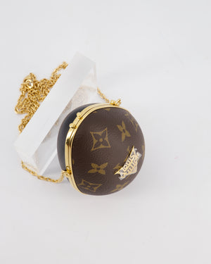 Louis Vuitton Brown Egg Bag in Monogram Canvas and Calfskin Leather