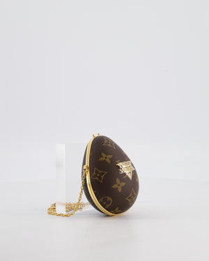 Louis Vuitton Brown Egg Bag in Monogram Canvas and Calfskin Leather