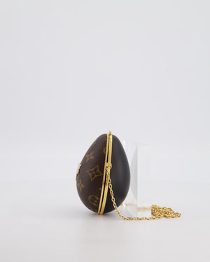 Louis Vuitton Brown Egg Bag in Monogram Canvas and Calfskin Leather