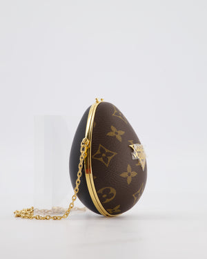 Louis Vuitton Brown Egg Bag in Monogram Canvas and Calfskin Leather