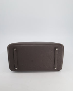 Hermès Birkin 35 Retourne Bag in Gris Etain Togo Leather with Palladium Hardware