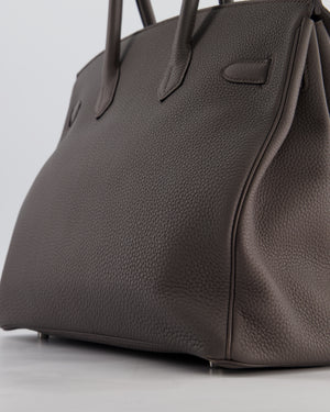 Hermès Birkin 35 Retourne Bag in Gris Etain Togo Leather with Palladium Hardware