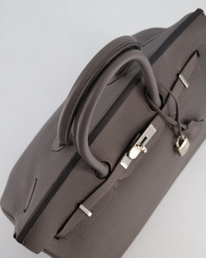 Hermès Birkin 35 Retourne Bag in Gris Etain Togo Leather with Palladium Hardware
