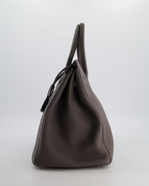 Hermès Birkin 35 Retourne Bag in Gris Etain Togo Leather with Palladium Hardware
