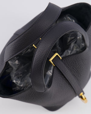 Hermès Picotin Lock 18 Bag in Caban Clemence Leather with Gold Hardware