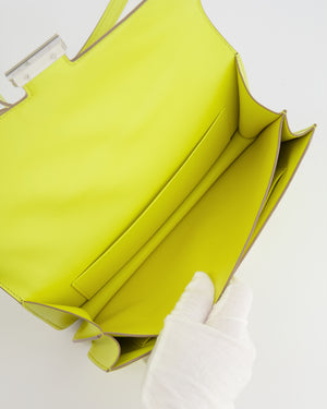 Hermès Constance Elan Bag in Jaune Soufre Epsom Leather with Palladium Hardware