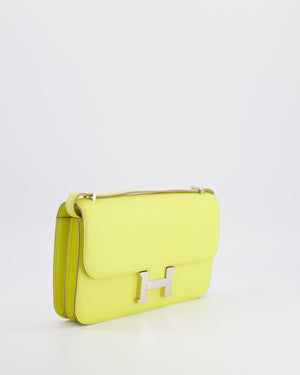 Hermès Constance Elan Bag in Jaune Soufre Epsom Leather with Palladium Hardware