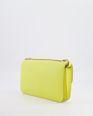 Hermès Constance Elan Bag in Jaune Soufre Epsom Leather with Palladium Hardware