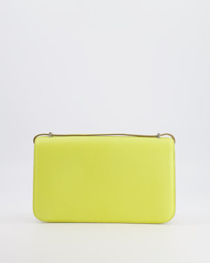 Hermès Constance Elan Bag in Jaune Soufre Epsom Leather with Palladium Hardware