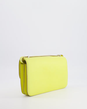 Hermès Constance Elan Bag in Jaune Soufre Epsom Leather with Palladium Hardware