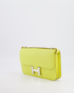 Hermès Constance Elan Bag in Jaune Soufre Epsom Leather with Palladium Hardware