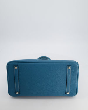 Hermès Birkin 35 Bag in Blue Jean Togo Leather with Palladium Hardware