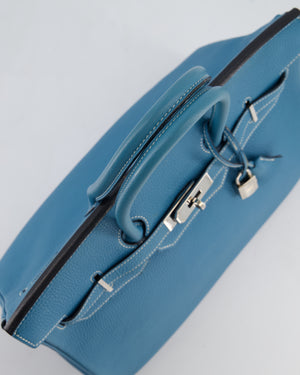 Hermès Birkin 35 Bag in Blue Jean Togo Leather with Palladium Hardware