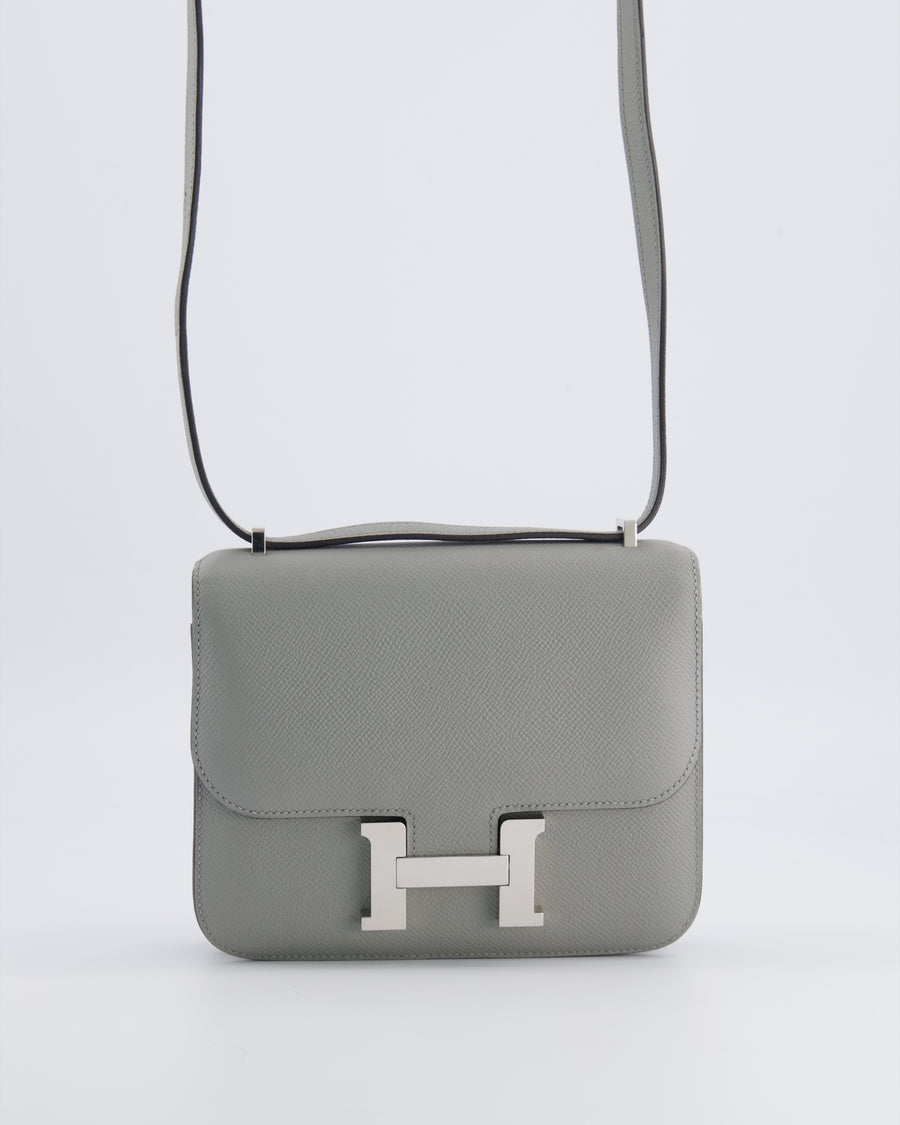 Hermès Constance 18 Bag in Gris Mouette Epsom Leather with Palladium Hardware