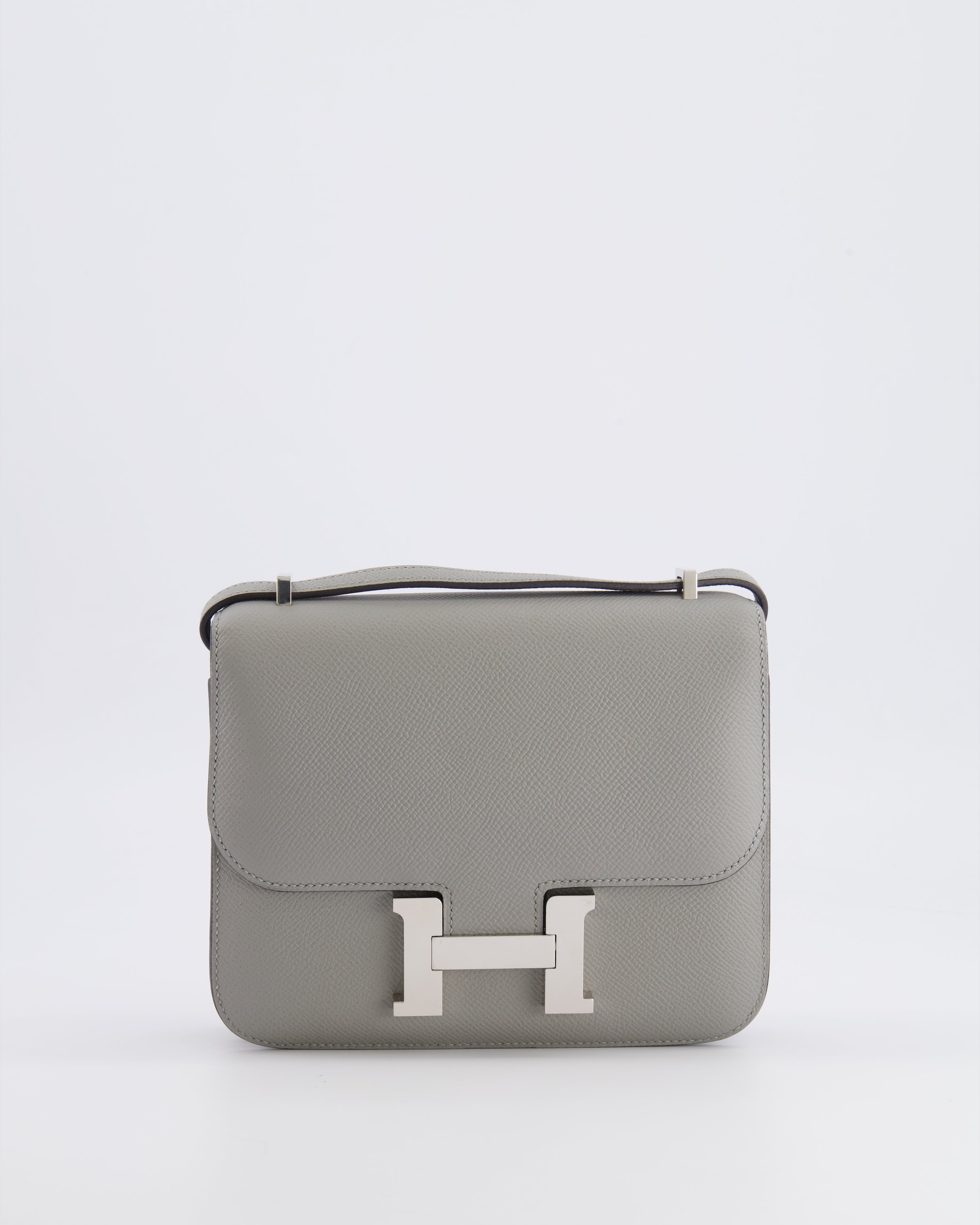HERMES ライトグレー ケース Brand New ( Rank N ) HERMÈS Kelly Pochette Gris Pantin (P0) Swift
