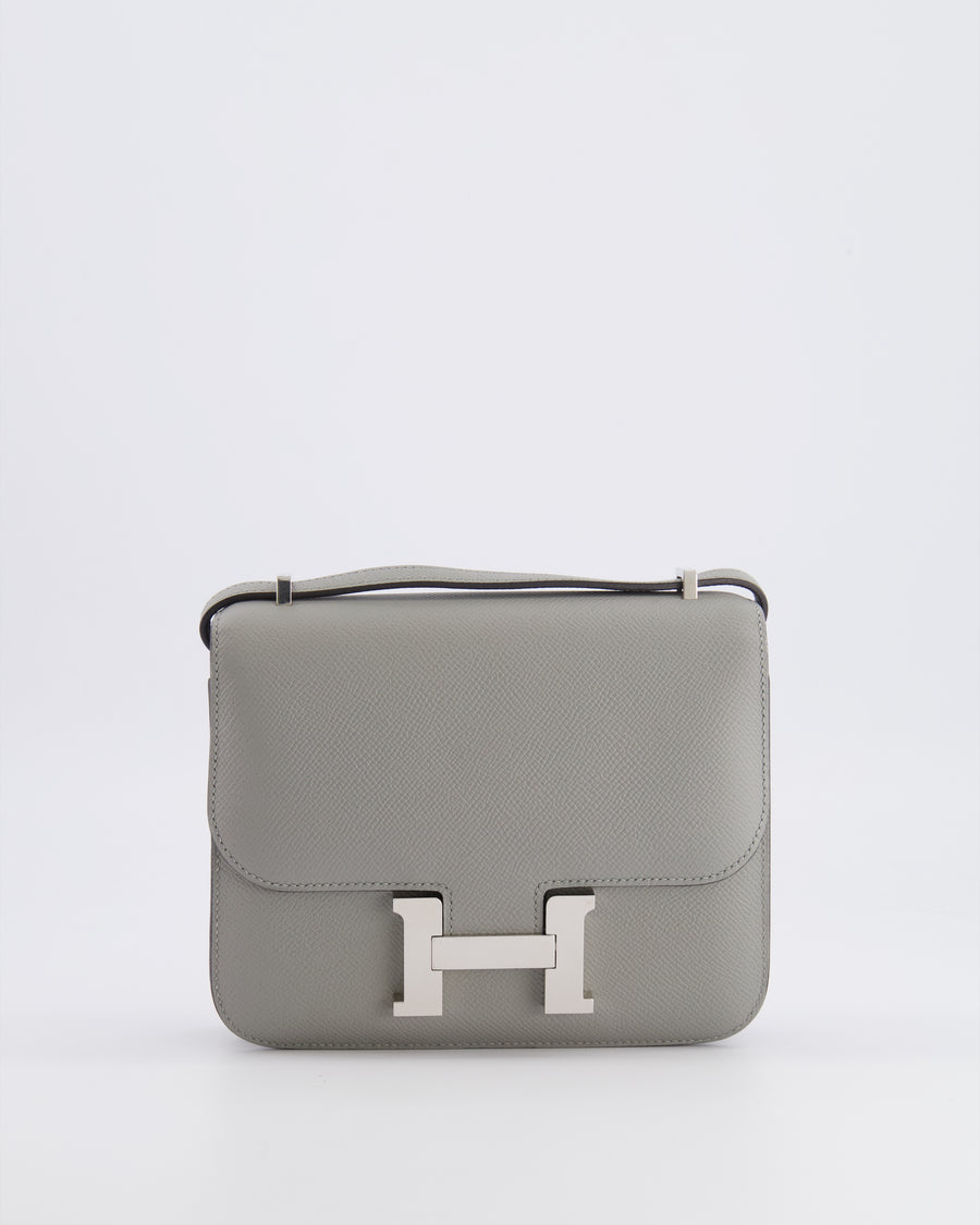 Hermès Constance 18 Bag in Gris Mouette Epsom Leather with Palladium Hardware
