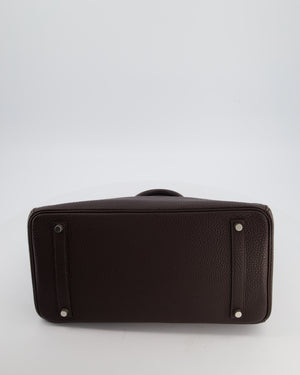 Hermès Birkin 35 Bag in Ebene Togo Leather with Palladium Hardware