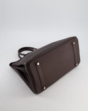 Hermès Birkin 35 Bag in Ebene Togo Leather with Palladium Hardware