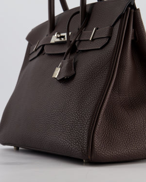 Hermès Birkin 35 Bag in Ebene Togo Leather with Palladium Hardware